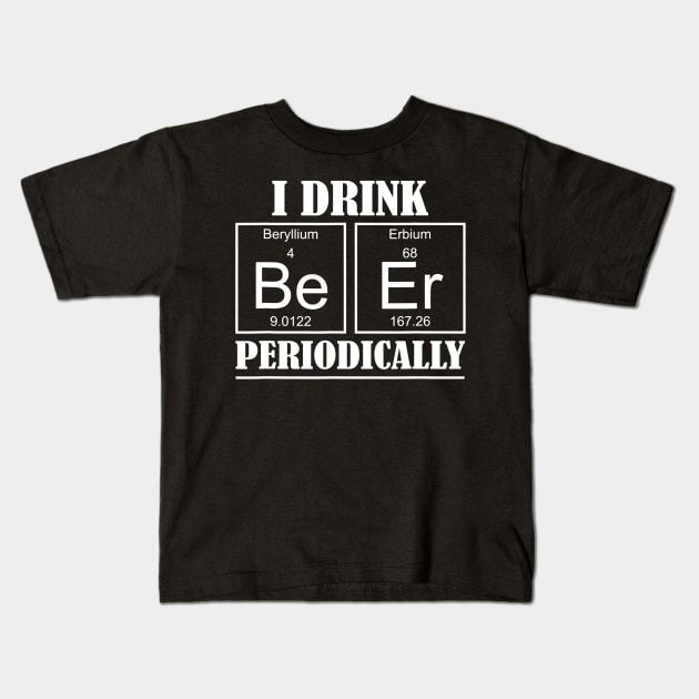 Beer Periodic Table T Shirt Oktoberfest 2017 Beerfest Party Kids T-Shirt by FONSbually